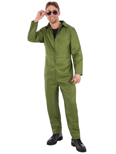Smiffys Overall für Erwachsene, Unisex, Grün, Overall für Halloween, für Damen und Herren, Größe S Smiffys Overall für Erwachsene, Unisex, Grün, Overall für Halloween, für Damen und Herren, Größe S von Smiffys
