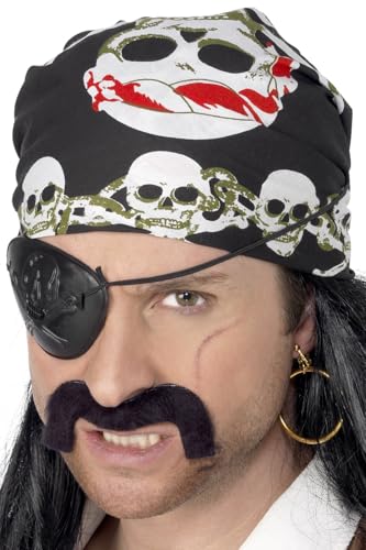 Smiffys Piraten-Kopftuch, mit Totenkopf und gekreuzten Knochen Bedruckt Smiffys Piraten-Kopftuch, mit Totenkopf und gekreuzten Knochen Bedruckt von Smiffys