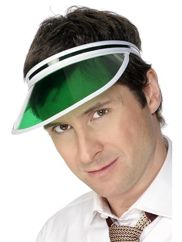 Smiffys Poker-Gesichtsvisier, Grün (Packung mit 2) von Smiffys