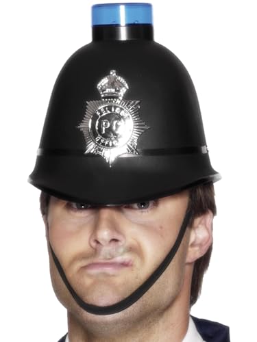 Smiffys Polizeihelm mit blinkendem Blaulicht Smiffys Polizeihelm mit blinkendem Blaulicht von Smiffys