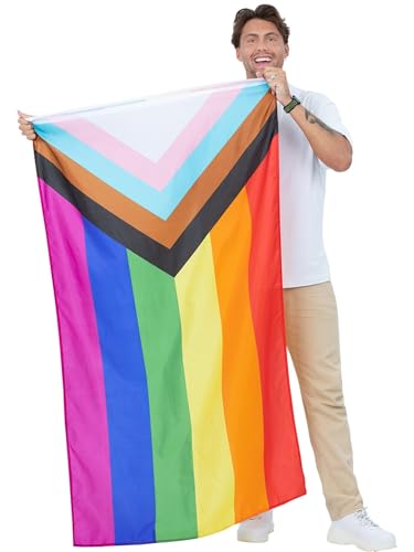 Smiffys Pride-Flagge, Stoff, 5 Fuß x 3 Fuß Smiffys Pride-Flagge, Stoff, 5 Fuß x 3 Fuß von Smiffys
