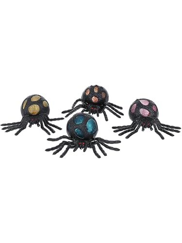 Smiffys Quetschbare Glitzer-Spinnen, 12 Stück Smiffys Quetschbare Glitzer-Spinnen, 12 Stück von Smiffys