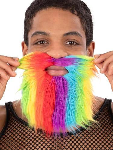 Smiffys 80218 Regenbogenbart, Uni – Erwachsene, Mehrfarbig Smiffys 80218 Regenbogenbart, Uni – Erwachsene, Mehrfarbig von Smiffys