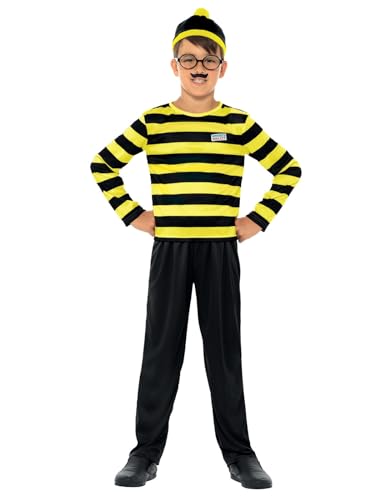 Smiffys Odlaw-Kostüm aus Wo ist Walter, mit Oberteil, Hose, Hut, Schnurrbart und Brille Smiffys Odlaw-Kostüm aus Wo ist Walter, mit Oberteil, Hose, Hut, Schnurrbart und Brille von Smiffys