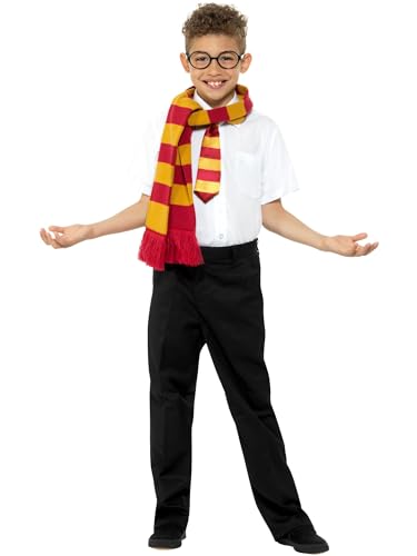 Smiffys Schuljunge-Kit, Schwarz & Rot, mit Schal, Krawatte und Brille Smiffys Schuljunge-Kit, Schwarz & Rot, mit Schal, Krawatte und Brille von Smiffys