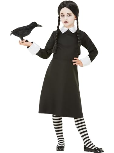 Smiffys Schulmädchenkostüm im Gothiclook, Schwarz, mit Kleid & Perücke Smiffys Schulmädchenkostüm im Gothiclook, Schwarz, mit Kleid & Perücke von Smiffys