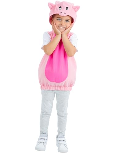 Smiffys Schwein-Kostüm, mit Wappenrock und separater Kapuze Smiffys Schwein-Kostüm, mit Wappenrock und separater Kapuze von Smiffys