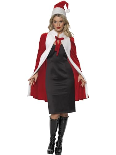 Smiffys Set Weihnachtsmann, Rot, mit Umhang und Mütze, Deluxe Smiffys Set Weihnachtsmann, Rot, mit Umhang und Mütze, Deluxe von Smiffys