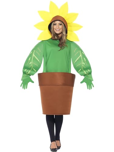 Smiffys Sonnenblumenkostüm, Top mit Kapuze, Blumentopf und Handschuhe Smiffys Sonnenblumenkostüm, Top mit Kapuze, Blumentopf und Handschuhe von Smiffys