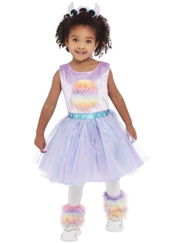 Smiffys Süßes Monsterkostüm für Kleinkinder, Lila, Kleid, Beinlinge & Stirnband Smiffys Süßes Monsterkostüm für Kleinkinder, Lila, Kleid, Beinlinge & Stirnband von Smiffys