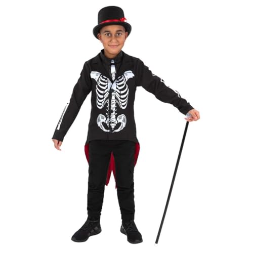 Smiffys Tag der Toten Senor Skelett Kostüm mit Jacke, Mock Shirt, Mock Krawatte, Hut & Maske, Halloween Kind Fasching, Skelett Dress Up Kostüme Smiffys Tag der Toten Senor Skelett Kostüm mit Jacke, Mock Shirt, Mock Krawatte, Hut & Maske, Halloween Kind Fasching, Skelett Dress Up Kostüme von Smiffys