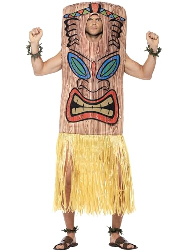 Smiffys Tiki Totem Kostüm, Braun, mit Überzug, befestigtem Rock, Arm- & Beinstulpen Smiffys Tiki Totem Kostüm, Braun, mit Überzug, befestigtem Rock, Arm- & Beinstulpen von Smiffys