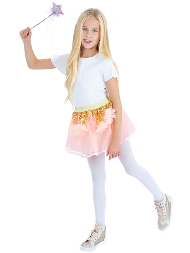 Smiffys Tutu-Kit Hübsches Prinzessin, rosa, mit Tutu und Zauberstab von Smiffys