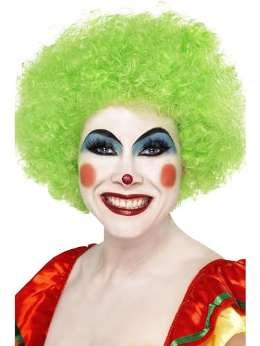 Smiffys Verrückter Clown Perücke, Grün, 120g von Smiffys
