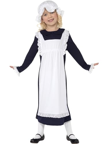Smiffys Viktorianisches armes Mädchen Kostüm, Weiß, Kleid mit Schürze und Mütze Smiffys Viktorianisches armes Mädchen Kostüm, Weiß, Kleid mit Schürze und Mütze von Smiffys