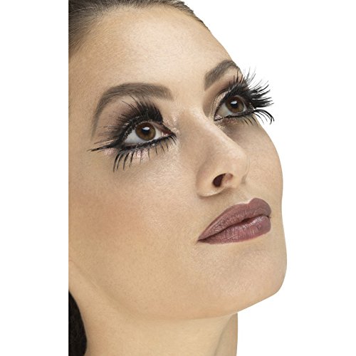 Halloween! Smiffys Wimpern, Schwarz, Set für oben und unten, Flügel, Kleber inklusive von Smiffys