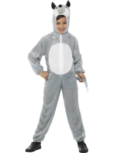 Smiffys Wolfkostüm, Grau, enthält Jumpsuit mit Kapuze Smiffys Wolfkostüm, Grau, enthält Jumpsuit mit Kapuze von Smiffys
