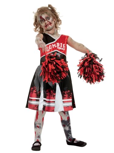 Smiffys Zombie-Cheerleader-Kostüm, Rot, mit Kleid & Pompons Smiffys Zombie-Cheerleader-Kostüm, Rot, mit Kleid & Pompons von Smiffys