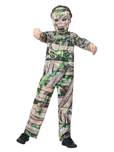 Smiffys Zombiemumie-Kostüm, Einteiler & Maske aus EVA-Schaumstoff von Smiffys
