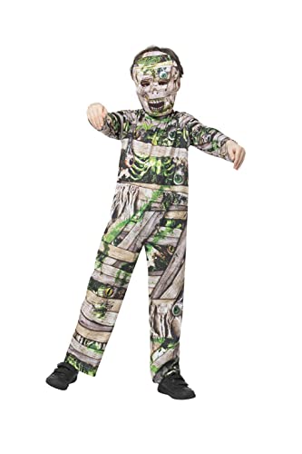 Smiffys Zombiemumie-Kostüm, Einteiler & Maske aus EVA-Schaumstoff von Smiffys