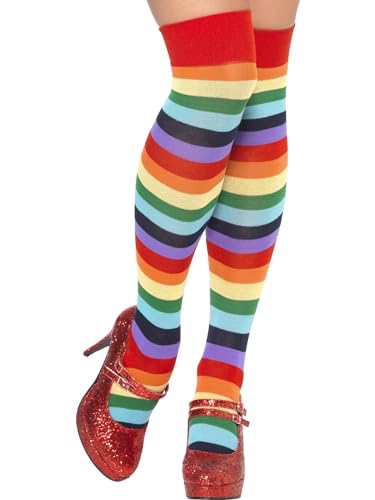 Clown Socks, Long, Multi-Coloured von Smiffys