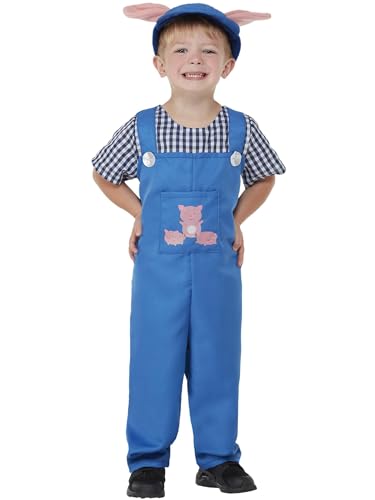 Smiffys Kleinkind-Kostüm Country Piggy, Blau, Einteiler und Hut Smiffys Kleinkind-Kostüm Country Piggy, Blau, Einteiler und Hut von Smiffys