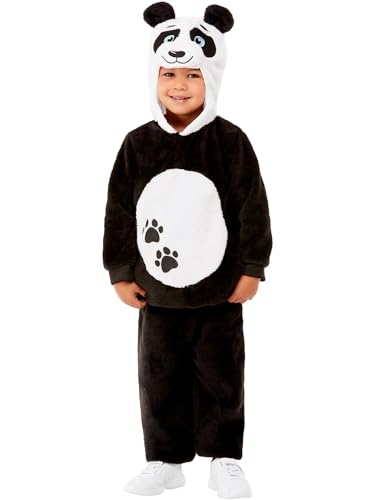 Smiffys Kleinkind-Kostüm Pandabär, Schwarz, Oberteil und Hose von Smiffys