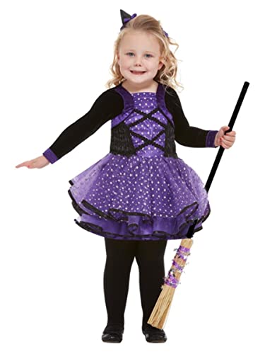 Toddler Pretty Star Witch Costume, Purple von Smiffys