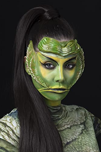 Smiffys Universal Monsters, Kreatur aus der Schwarzen Lagune, Schminkset, Wassertöpfe, Pinsel, Schwamm, Kosmetikkleber & Augenbrauenprothese & Flossen Smiffys Universal Monsters, Kreatur aus der Schwarzen Lagune, Schminkset, Wassertöpfe, Pinsel, Schwamm, Kosmetikkleber & Augenbrauenprothese & Flossen von Smiffys