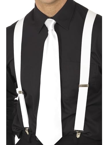 White Elasticated Braces White Elasticated Braces von Smiffys