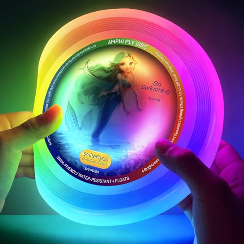 LED Wurfscheibe für Kinder – Weiches Silikon, Wasserdicht & Schwimmfähig, 60 RGB-Lichter, Wiederaufladbar – Perfekt für Poolpartys, Outdoor-Spiele, Geburtstagsgeschenke & Camping Bullet Points LED Wurfscheibe für Kinder – Weiches Silikon, Wasserdicht & Schwimmfähig, 60 RGB-Lichter, Wiederaufladbar – Perfekt für Poolpartys, Outdoor-Spiele, Geburtstagsgeschenke & Camping Bullet Points von SmileFlyGo