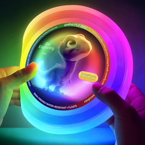 LED Wurfscheibe für Kinder – Weiches Silikon, Wasserdicht & Schwimmfähig, 60 RGB-Lichter, Wiederaufladbar – Perfekt für Poolpartys, Outdoor-Spiele, Geburtstagsgeschenke & Camping Bullet Points LED Wurfscheibe für Kinder – Weiches Silikon, Wasserdicht & Schwimmfähig, 60 RGB-Lichter, Wiederaufladbar – Perfekt für Poolpartys, Outdoor-Spiele, Geburtstagsgeschenke & Camping Bullet Points von SmileFlyGo