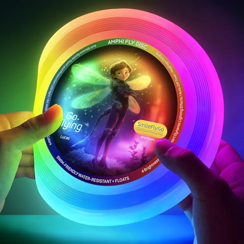 LED Wurfscheibe für Kinder – Weiches Silikon, Wasserdicht & Schwimmfähig, 60 RGB-Lichter, Wiederaufladbar – Perfekt für Poolpartys, Outdoor-Spiele, Geburtstagsgeschenke & Camping Bullet Points LED Wurfscheibe für Kinder – Weiches Silikon, Wasserdicht & Schwimmfähig, 60 RGB-Lichter, Wiederaufladbar – Perfekt für Poolpartys, Outdoor-Spiele, Geburtstagsgeschenke & Camping Bullet Points von SmileFlyGo