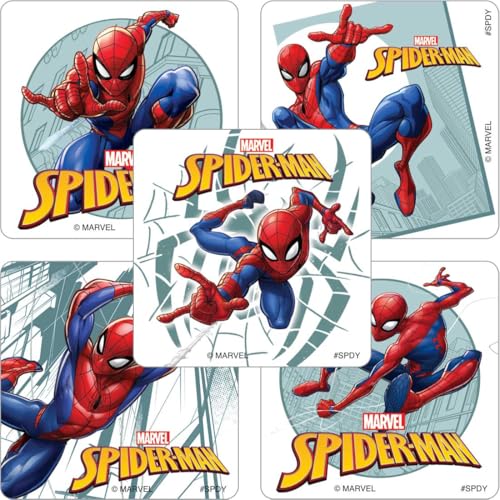 SMILEMAKERS Ultimate Spiderman Aufkleber, 100 Stück von SmileMakers