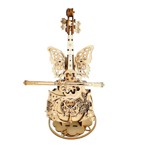 Cello Musikbox Bausatz | Holz-Musikbox Puzzle In Cello-Form | Konstruktions-Bastelsets Für Wohnzimmer, Schlafzimmer, Und Schreibtisch Cello Musikbox Bausatz | Holz-Musikbox Puzzle In Cello-Form | Konstruktions-Bastelsets Für Wohnzimmer, Schlafzimmer, Und Schreibtisch von Smileshiney