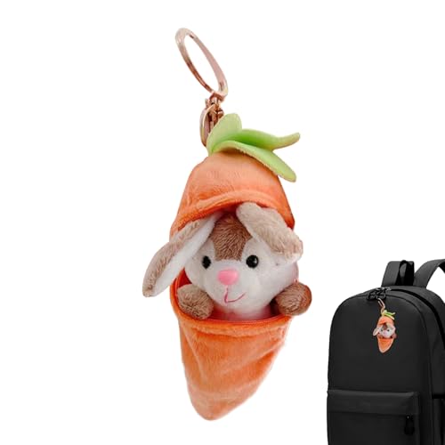 Smileshiney Bunny Plüsch, Hasengefüllter Tier | Netter Hasenplüschschlüsselkette | Nette lustige weiche, hautfreundliche multifunktionale Ornament für Feiern von Familienfreunden Kollegen Kissen von Smileshiney