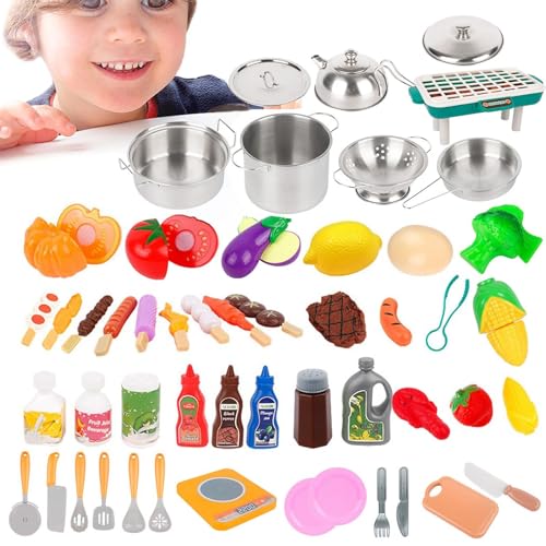Smileshiney Spielzeug-Küchenzubehör | Förderung Von Kreativität, Sinneswahrnehmung & Lernen - Kleinkind Rollenspiel-Küche Lernspielzeug Entwicklungs-Set Für Indoor Kindergarten Vorschule & Smileshiney Spielzeug-Küchenzubehör | Förderung Von Kreativität, Sinneswahrnehmung & Lernen - Kleinkind Rollenspiel-Küche Lernspielzeug Entwicklungs-Set Für Indoor Kindergarten Vorschule & von Smileshiney
