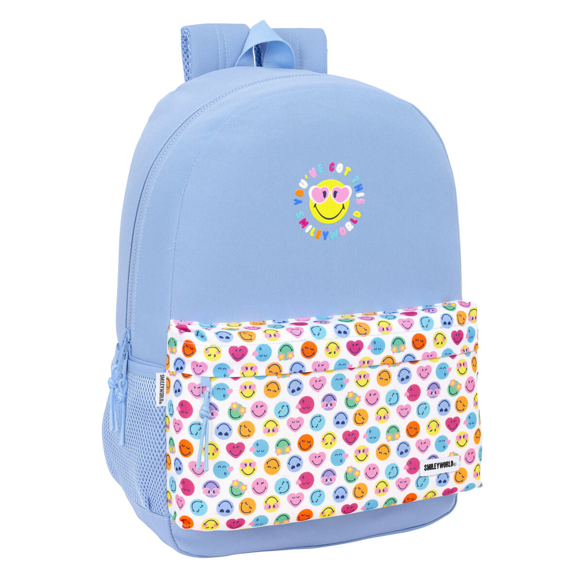 Schulrucksack Smiley Joyful Blau Bunt 30 x 46 x 14 cm Schulrucksack Smiley Joyful Blau Bunt 30 x 46 x 14 cm von Smiley