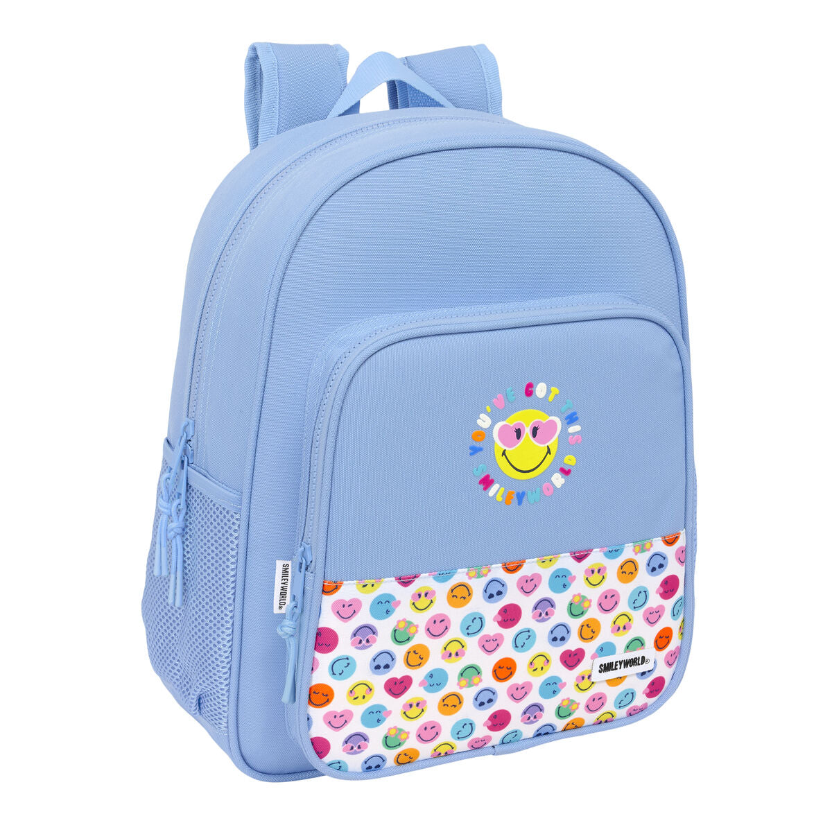 Schulrucksack Smiley Joyful Blau Bunt 32 x 38 x 12 cm Schulrucksack Smiley Joyful Blau Bunt 32 x 38 x 12 cm von Smiley