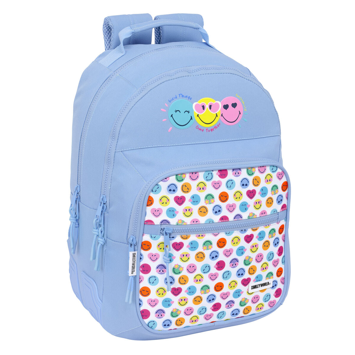 Schulrucksack Smiley Joyful Blau Bunt 32 x 42 x 15 cm Schulrucksack Smiley Joyful Blau Bunt 32 x 42 x 15 cm von Smiley