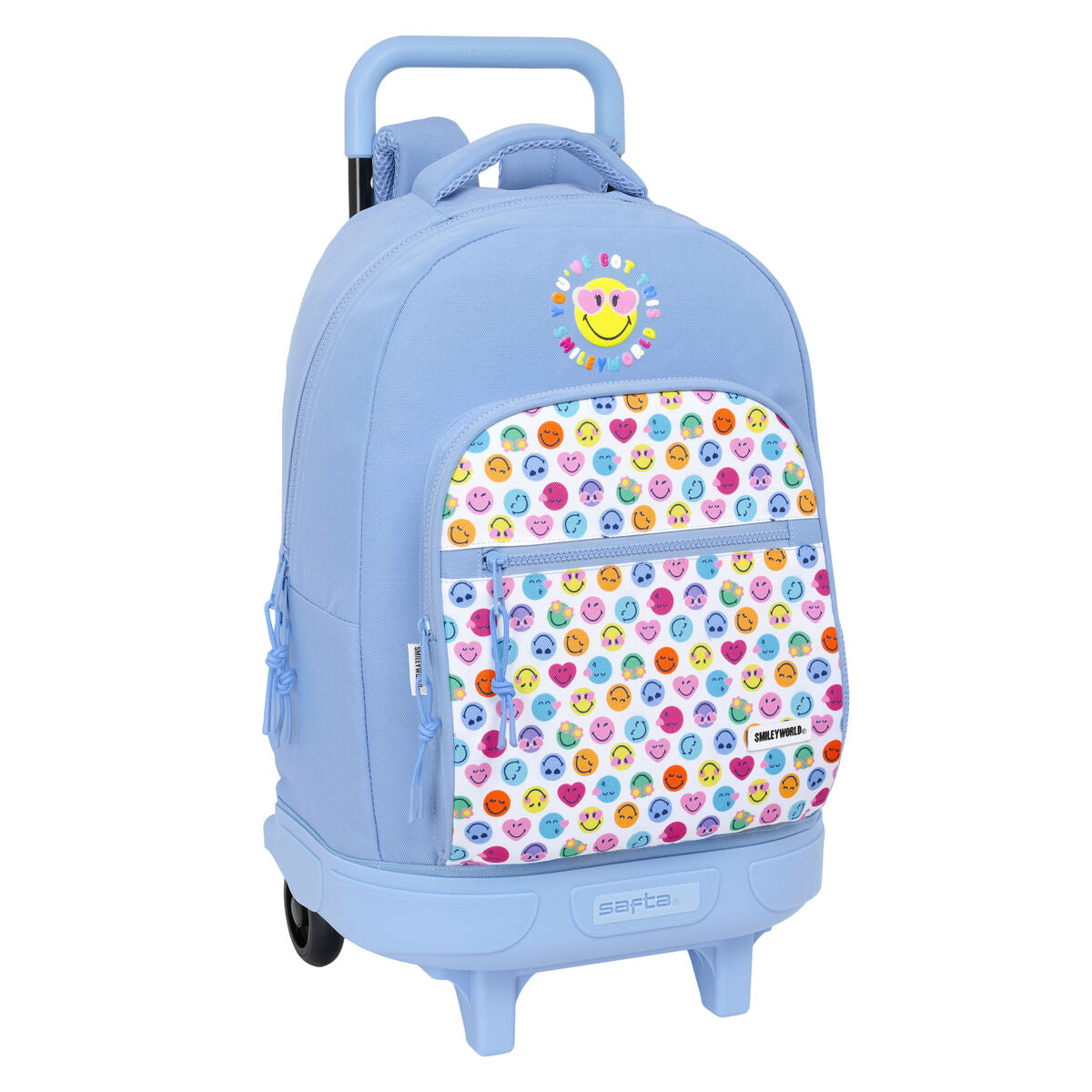 Schulrucksack Smiley Joyful Blau Bunt 33 x 45 x 22 cm Schulrucksack Smiley Joyful Blau Bunt 33 x 45 x 22 cm von Smiley