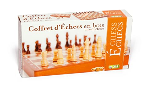 Smir – 509350 – Coffret Schach zusammenklappbar Mahagoni Intarsien von Smir