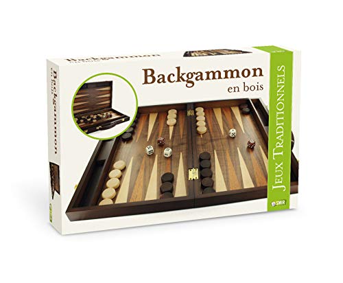 Smir Backgammon Nussbaum mit Griff, 130007146, Holz von Smir