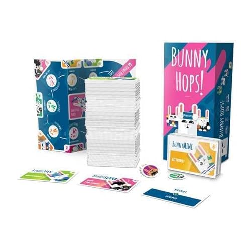 Smith & Barker Bunny Hops! – Lustiges Gesellschaftsspiel für Familie & Freunde, 4-16 Spieler, Ratespiel & Mimes für Erwachsene & Kinder, Alter 10+, englische Ausgabe von Smith & Barker