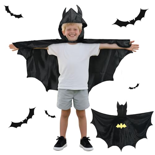 Smlper Fledermaus Kostüm Kinder, Faschingskostüme Kinder Jungen und Mädchen von Smlper