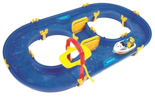Big - Waterplay Rotterdam - Wasserbahn blau, 89 x 51,5 x 9,5cm große Bahn, inklusive 1 Boot und 1 Männchen, Abnehmbarer Strömungserzeuger, ab 3 Jahren Big - Waterplay Rotterdam - Wasserbahn blau, 89 x 51,5 x 9,5cm große Bahn, inklusive 1 Boot und 1 Männchen, Abnehmbarer Strömungserzeuger, ab 3 Jahren von Smoby