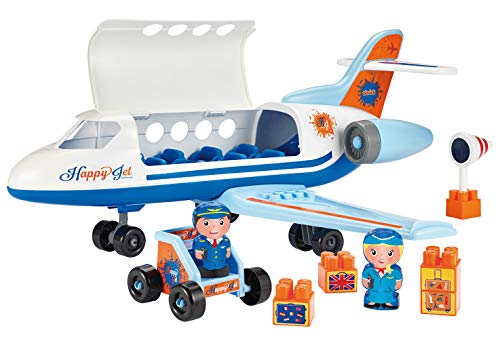 Ecoiffier 3155 - Grosses Personenflugzeug mit 2 Spielfiguren von Ecoiffier