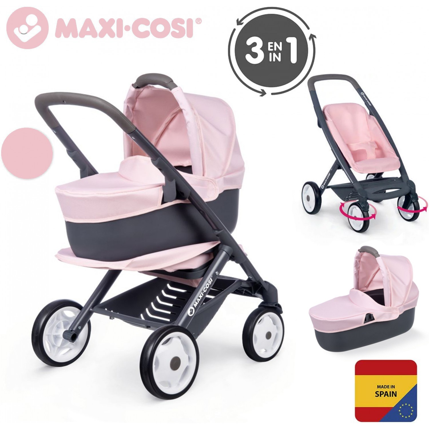 Kinderwagen und Kinderwagen für Puppen Smoby Maxi Cosi Combi 3 in 1 Grün Kinderwagen und Kinderwagen für Puppen Smoby Maxi Cosi Combi 3 in 1 Grün von Smoby