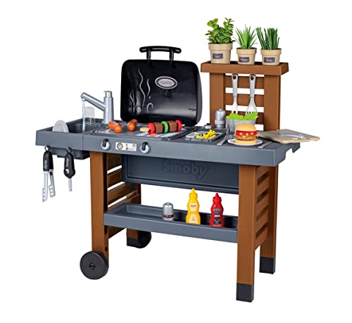Smoby - Outdoor Gartenspielküche - inklusive Grill, Spülbecken mit Wasserpumpfunktion und vielen Zubehörteilen, für Kinder ab 3 Jahren Smoby - Outdoor Gartenspielküche - inklusive Grill, Spülbecken mit Wasserpumpfunktion und vielen Zubehörteilen, für Kinder ab 3 Jahren von Smoby