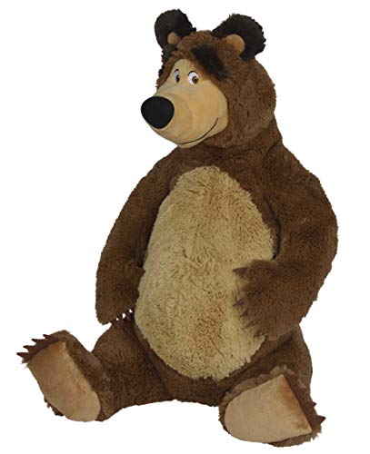 Simba 109309894 - Mascha und der Bär Plüschbär, 50cm Refresh, mit Schlenkerbeinen, ab 3 Jahre von Smoby